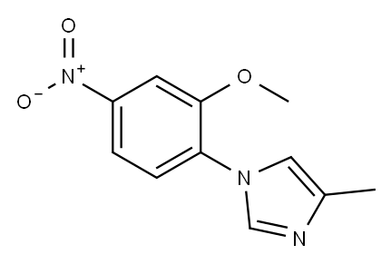 1-(2-methoxy-4-nitrophenyl)-4-methyl-1H-imidazole Structure