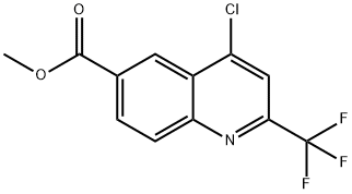 methyl 4-chloro-2-(trifluoromethyl)quinoline-6-carboxylate Structure