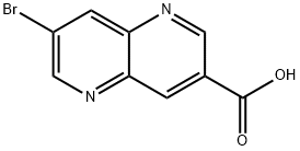 7-BroMo-1,5-naphthyridine-3-carboxylic acid 구조식 이미지