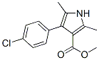 1H-Pyrrole-3-carboxylicacid,4-(4-chlorophenyl)-2,5-dimethyl-,methylester(9CI) 구조식 이미지