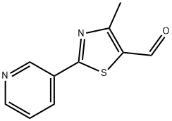 4-Methyl-2-pyrid-3-yl-1,3-thiazole-5-carbaldehyde , 97% Structure