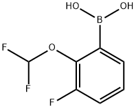 2-difluoromethoxy-3-fluoro-benzeneboronic acid Structure