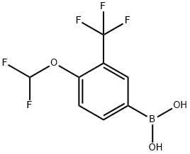 4-difluoromethoxy-3-trifluoromethyl-benzeneboronic acid 구조식 이미지