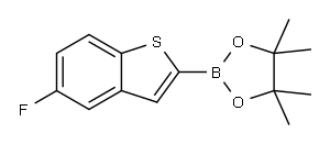 5-FLUORO-2-(4,4,5,5-TETRAMETHYL-1,3,2-DIOXABOROLAN-2-YL)-BENZO[B]THIOPHENE Structure