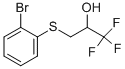 3-(2-Bromo-phenylsulfanyl)-1,1,1-trifluoro-propan-2-ol
 Structure