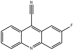 9-Acridinecarbonitrile,  2-fluoro- 구조식 이미지