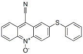 9-Acridinecarbonitrile,  2-(phenylthio)-,  10-oxide Structure