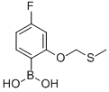 4-Fluoro-2-methylsulfanylmethoxy-benzeneboronic acid
 Structure
