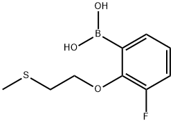 3-Fluoro-2-(methylthiomethoxy)phenylboronic acid
 구조식 이미지