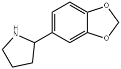 2-벤조[1,3]디옥솔-5-일-피롤리딘 구조식 이미지
