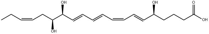 5,14,15-Trihydroxy-6,8,10,12,17-eicosapentaenoic acid Structure