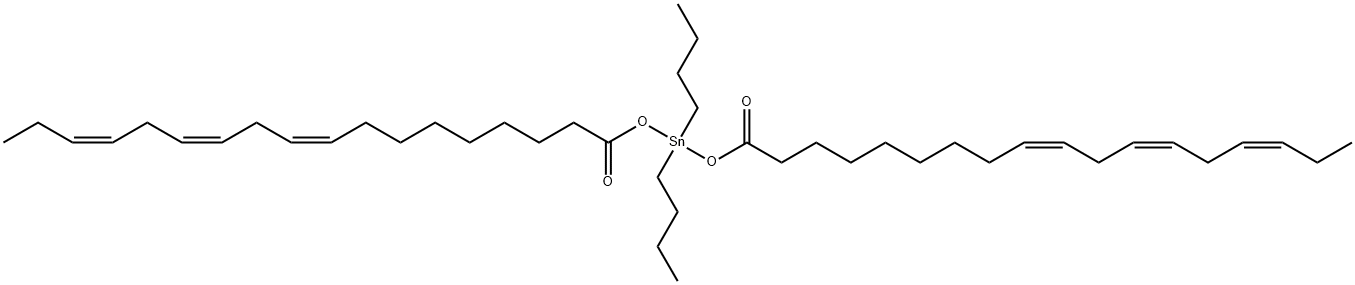 dibutylbis(octadeca-9(Z),12(Z),15(Z)-trienoyloxy)stannane  Structure