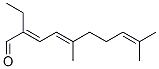(,E)-2-에틸-5,9-디메틸데카-2,4,8-트리엔알 구조식 이미지
