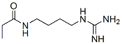 Propanamide,  N-[4-[(aminoiminomethyl)amino]butyl]- 구조식 이미지