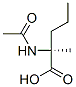 Norvaline,  N-acetyl-2-methyl- 구조식 이미지