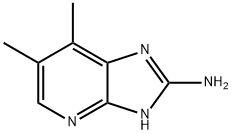 3H-Imidazo[4,5-b]pyridin-2-amine,  6,7-dimethyl- 구조식 이미지