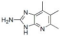 3H-Imidazo[4,5-b]pyridin-2-amine,  5,6,7-trimethyl- 구조식 이미지