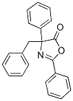 5(4H)-Oxazolone,  2,4-diphenyl-4-(phenylmethyl)- Structure