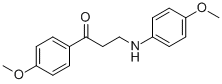 3-(4-METHOXYANILINO)-1-(4-METHOXYPHENYL)-1-PROPANONE 구조식 이미지