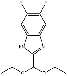 2-(diethoxyMethyl)-5,6-difluoro-1H-benzo[d]iMidazole 구조식 이미지