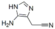 1H-Imidazole-4-acetonitrile,  5-amino- 구조식 이미지