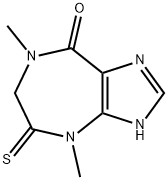 Imidazo[4,5-e][1,4]diazepin-8(3H)-one,  4,5,6,7-tetrahydro-4,7-dimethyl-5-thioxo- Structure