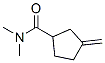 Cyclopentanecarboxamide,  N,N-dimethyl-3-methylene- Structure