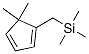 1,3-Cyclopentadiene,  5,5-dimethyl-1-[(trimethylsilyl)methyl]- Structure