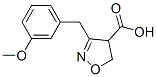 4-Isoxazolecarboxylic  acid,  4,5-dihydro-3-[(3-methoxyphenyl)methyl]- Structure