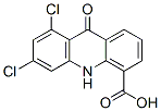 4-Acridinecarboxylic  acid,  6,8-dichloro-9,10-dihydro-9-oxo- Structure
