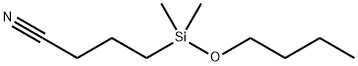 Butanenitrile,  4-(butoxydimethylsilyl)- Structure