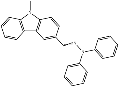 9-METHYL-9H-CARBAZOLE-3-CARBOXALDEHYDE DIPHENYLHYDRAZONE) Structure