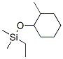 Cyclohexane,  1-[(ethyldimethylsilyl)oxy]-2-methyl- Structure