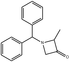 1-Diphenylmethyl-2-methyl-3-azetidone Structure