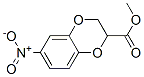 1,4-Benzodioxin-2-carboxylic  acid,  2,3-dihydro-6-nitro-,  methyl  ester Structure