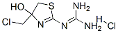 2-(4-(CHLOROMETHYL)-4-HYDROXY-2-THIAZOLIN-2-YL)GUANIDINEHYDROCHLORIDE Structure