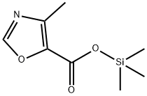 5-Oxazolecarboxylic  acid,  4-methyl-,  trimethylsilyl  ester 구조식 이미지