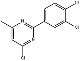 4-CHLORO-2-(3,4-DICHLOROPHENYL)-6-METHYLPYRIMIDINE Structure