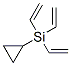 Cyclopropane,  (triethenylsilyl)- Structure