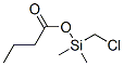 Butanoic  acid,  (chloromethyl)dimethylsilyl  ester Structure