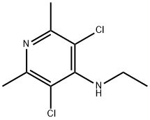 4-Pyridinamine,  3,5-dichloro-N-ethyl-2,6-dimethyl- Structure