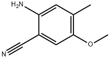 Benzonitrile,  2-amino-5-methoxy-4-methyl- Structure