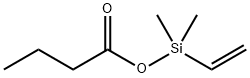 Butanoic  acid,  ethenyldimethylsilyl  ester Structure