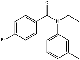 4-BroMo-N-ethyl-N-(3-Methylphenyl)benzaMide, 97% 구조식 이미지
