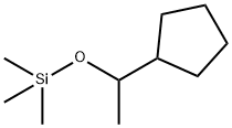 Cyclopentane,  [1-[(trimethylsilyl)oxy]ethyl]- 구조식 이미지