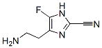 1H-Imidazole-2-carbonitrile,  4-(2-aminoethyl)-5-fluoro- Structure