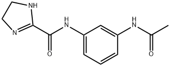 1H-Imidazole-2-carboxamide,  N-[3-(acetylamino)phenyl]-4,5-dihydro- Structure