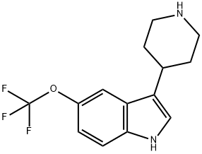 5-TrifluoroMethoxy-3-(4-piperidinyl)-1H-indole 구조식 이미지
