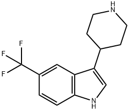 5-TrifluoroMethyl-3-(4-piperidinyl)-1H-indole Structure