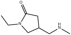 1-ETHYL-4-[(METHYLAMINO)METHYL]PYRROLIDIN-2-ONE 구조식 이미지